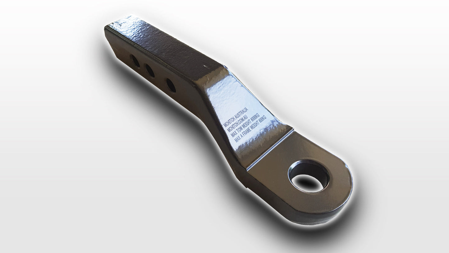 FORGED 1 &1/4" hole Tow Tongue (2 inch drop).