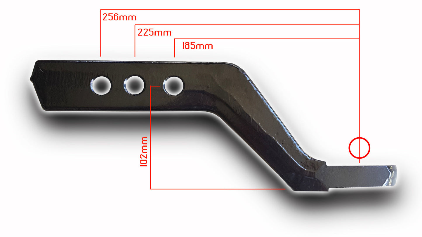 FORGED 7/8" hole Tow Tongue (4 inch drop).